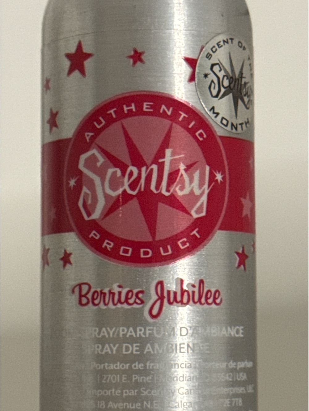 Scentsy Room Spray Berries Jubilee 2.7 oz Discontinued Retired Rare
